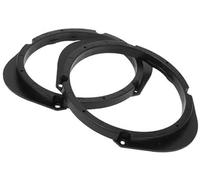 JUNPIY Anneau d'espacement de Haut-Parleur Tweeter Adaptateur d'espacement de Haut-Parleur Voiture, for Mazda, 8 2011-2015 Portes Avant arrière ABS Noir Étanche Bague d'espacement pour Haut-Parleur