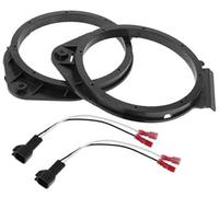 JUNPIY Bague d'espacement de Haut-Parleur Adaptateur d'espacement de Haut-Parleur Tweeter, for Chevrolet 2006-2013 Étanche Noir 2 Ensemble Bague d'espacement pour Haut-Parleur