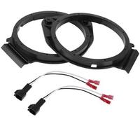 JUNPIY Bague d'espacement de Haut-Parleur Adaptateur d'espacement de Haut-Parleur Tweeter, for GMC Sierra 1995-2006 Étanche Noir 2 Ensemble Bague d'espacement pour Haut-Parleur