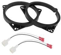 JUNPIY Bague d'espacement de Haut-Parleur Adaptateur d'espacement de Haut-Parleur Tweeter, for Nissan, for Murano, 2003-2019 Étanche Noir 2 Ensemble Bague d'espacement pour Haut-Parleur