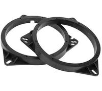 JUNPIY Bague d'espacement de Haut-Parleur Adaptateur d'espacement de Haut-Parleur Tweeter, for Toyota, for Tundra, 2004-2006 Étanche Avant Noir 2 Pièces Bague d'espacement pour Haut-Parleur