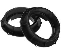 JUNPIY Bague d'espacement de Haut-Parleur Tweeter Adaptateur d'espacement de Haut-Parleur Voiture, for Volkswagen, Excelle Portes Avant arrière ABS Noir Étanche Bague d'espacement pour Haut-Parleur