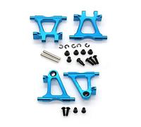 JUNPIY Bras de Suspension inférieurs Avant et arrière en métal, 4 pièces, Bras oscillant, for Tamiya, for TT02 TT-02 1/10 RC, pièces de Mise à Niveau de Voiture Biellette de Bras de Suspension