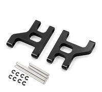 JUNPIY Bras oscillants de Bras de Suspension Avant en métal, 2 pièces, Voiture sur chenilles 1/10 RC, for Tamiya, for CC01 CC-01 Biellette de Bras de Suspension(Schwarz)