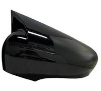 JUNPIY Couvercle de rétroviseur latéral de Porte de Voiture, for Renault, Clio 4 MK4, Garniture autocollante de Capuchon de rétroviseur latéral Housse de rétroviseur(Black 1pc Black Right)