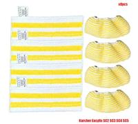 JUNPIY For aspirateur à main Easyfix SC2 SC3 SC4 SC5, housse de nettoyage en microfibre, pièces rechange for balai vapeur Accessoires pour nettoyeurs vapeur(Set10)