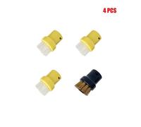 JUNPIY For les accessoires de nettoyeur vapeur SC1 SC2 SC3 SC4 SC5 SC7 CTK10, tête buse d'arrosage ronde rechange, brosses nettoyage Accessoires pour nettoyeurs vapeur(4 pcs-02)