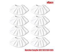 JUNPIY Housse de protection en microfibre for aspirateur à vapeur EasyFix SC2 SC3 SC4 SC5, tête brosse, grattoir verre Accessoires pour nettoyeurs vapeur(Set14)