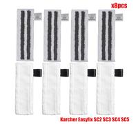 JUNPIY Housse de protection en microfibre for aspirateur à vapeur EasyFix SC2 SC3 SC4 SC5, tête brosse, grattoir verre Accessoires pour nettoyeurs vapeur(Set9)