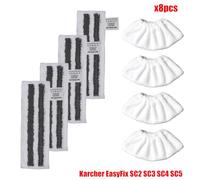 JUNPIY Housse de protection lavable en microfibre for aspirateur à vapeur EasyFix SC2 SC3 SC4 SC5 Accessoires pour nettoyeurs vapeur(Set9)