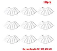 JUNPIY Housse de protection lavable en microfibre for aspirateur à vapeur EasyFix SC2 SC3 SC4 SC5 Accessoires pour nettoyeurs vapeur(Set8)