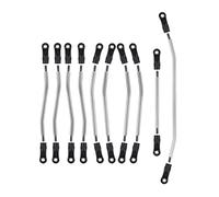 JUNPIY Jeu de maillons de Suspension de châssis en métal, maillons de Direction, for Chenille 1/10 RC, for Axial Wraith 90045 90056 90018 90020 90031 Biellette de Bras de Suspension