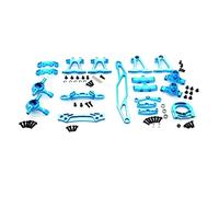 JUNPIY Kit d'accessoires de Modification en métal, Bras de Suspension, fusée de Direction, for Tamiya, for TT02 TT-02 1/10 RC, pièces de Mise à Niveau de Voiture Biellette de Bras de Suspension