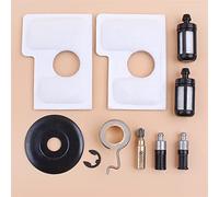 JUNPIY Kit de rondelle d'embrayage à vis sans fin for pompe à huile et filtre à air, for STIHL, 017 018 MS170 MS180 MS180C MS 180 Pièces de rechange for tronçonneuse 1130 124 0800 Kit de pompe à huile
