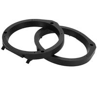 JUNPIY Lot de 2 bagues d'espacement for Haut-Parleur Tweeter, Adaptateur d'espacement for Haut-Parleur, for Civic, 2006-2011, étanche, for 6,5" ABS Noir Avant Bague d'espacement pour Haut-Parleur
