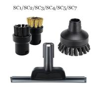 JUNPIY Petite brosse ronde en nylon for nettoyeur vapeur SC1 SC2 SC3 SC4 SC5 SC7 CTK10 CTK20 Accessoires pour nettoyeurs vapeur(4pcs-01)