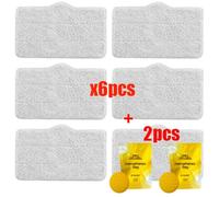 JUNPIY Pièces de tampons nettoyage for serpillère, for Xiaomi, for Deerma, DEM ZQ100 ZQ600 ZQ610 Aspirateur à vapeur main Chiffons en tissu Sac d'aromathérapie Accessoires pour nettoyeurs vapeur(8pcs)