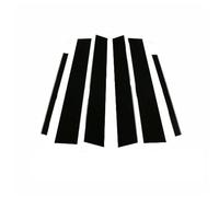 JUNPIY Poteaux de pilier polis 6 pièces, for VW, t-cross T cross 2019 - 2021, revêtement d'habillage fenêtre, autocollant colonne BC Housse de protection pour vitres de voiture