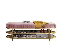 Junpllvic Banc de Rangement, étagère à Chaussures, Organisateur, Tabouret à Langer, Sac Souple à Double Couche pour l'entrée, Peut s'asseoir sur l'armoire