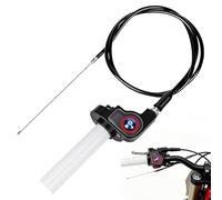 Junrvivy Poignée d'accélérateur rapide pour moto en aluminium de 22 mm - Quick Turn avec câble d'accélérateur/câble de 1,2 m, compatible avec Simson S51, pour Dirt Bike, ATV, Motocross de 50 à 250 cc