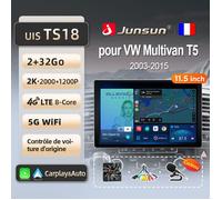 Junsun 2Go 32Go 11.5"" 4G WIFI adaptateur autoradio pour VW Multivan T5 2003-2015 accessoire autoradio android voiture carplay GPS
