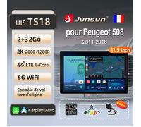 Junsun 2Go 32Go 13.5"" 4G WIFI adaptateur autoradio pour Peugeot 508 SW 2011-2018 accessoire autoradio android voiture carplay GPS