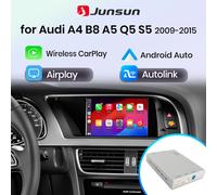 Junsun adaptateur d'interface automatique sans fil CarPlay Android pour Audi A4 B8 A5 Q5 S5 2009-2015 avec AirPlay miroir lien Navi Bluetooth With MMI Knob