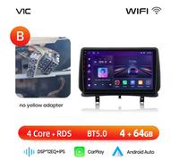 Junsun Autoradio Android 13 V9 Pro Qualcomm 8 Cœurs CarPlay et Android Auto Écran QLED 7 pouces 4GB 64GB