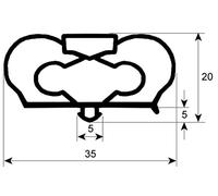 Junta para frigorífico perfil 9798 - produit multifonction à large champ d’application, convient à ceux qui recherchent un produit fiable au quotidien et facilite la prise en charge de votre bien-être