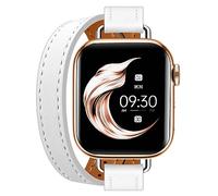 Juntan Bracelet en cuir double compatible avec Apple Watch 38 mm, 40 mm, 41 mm, 42 mm, 44 mm, 45 mm, 49 mm, fin bracelet en cuir Tour de remplacement pour Ultra 2 iWatch SE Série 10 9 8 7 6 5 4 3 2 1