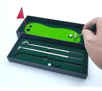 JUNTAO Mini stylo à bille pour putter de club de golf - Coffret cadeau - Décoration de bureau pour fournitures scolaires - Accessoires de golf (C)