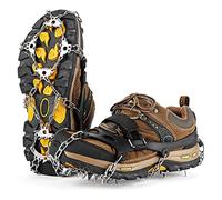 Junterone 1 Paire de Crampons 24 Dents Anti-DéRapant Glace Neige Escalade Anti-DéRapant Couvre-Chaussures Crampons Crampons Anti-DéRapant Surchaussures,M