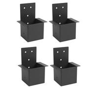 Junterone 4 Supports de Pergola de Pouces (Réel 3,6 "X 3,6") - Kit de Supports de Poteau pour Poutres de Pergola, Supports de Gazebo - Fixation Murale