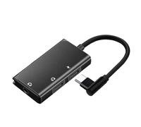 Junterone Adaptateur de Casque Type C pour Téléphone Charge PD60W Audio 3,5 mm Aux vers USB C Diviseur de Casque