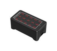 Junterone Adaptateur Secteur Universel avec Chargeur USB 15 Ports HUB 100W pour Station de Charge Murale et de Bureau pour Téléphone Portable - Prise EU