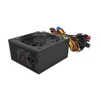 Junterone Alimentation PC 1600W pour Mining ATX ETH Machine D'Exploitation MinièRe Support 8 Cartes D'Affichage GPU 1600W Max pour