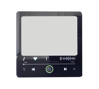 Junterone Autocollants de Réfrigérateur pour Boîte à Musique Photo Autocollants de Réfrigérateur Musicaux Personnalisés Remplaçables Cadeau d'anniversaire Photo Cadeau de Couple A