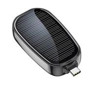 Junterone Banque d'alimentation Solaire Portable 1200 MAh Chargeur d'alimentation d'urgence Extérieur Banque d'alimentation Mobile sans Type-C pour Le Camping