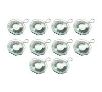 Junterone BoîTe de 10 Faux Cils BoîTe une Cils Porte-CléS Polygonale BoîTe une Cils Vide avec Plateau BoîTe de Rangement pour Cils de Maquillage (Vert)