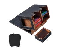 Junterone Boîte de de Cartes Présentoir de Cartes avec Plateau à Dés Deck Box Deck Box Contenant plus de 160 Cartes à Collectionner Boîte de Rangement Deck Box Or