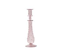 Junterone Bougeoir en Verre Romantique Vintage Verre Chandelier Hydroponique Vase Transparent Style Européen Cadeau Transparent Rose