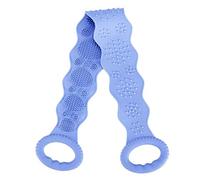 Junterone Brosse pour le Corps en Silicone de Bain Ceinture Brosse de Douche Exfoliant pour le Corps Gommage Ceinture Laveuse AprèS la Douche Bleu
