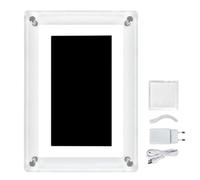 Junterone Cadre Photo Numérique de 5 Pouces, Écran IPS de 1200 MAh, Mémoire 4G, Cadre Photo Numérique, Lecteur Vidéo de Bureau, Prise UE