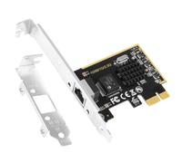 Junterone Carte Réseau LAN Gigabit Gaming Gaming Port 2.5G pour Ordinateur de Bureau, avec Port LAN Gigabit PCIE Intégré RTL8125PXE, Carte LAN Multifonctions, Accessoires Informatiques.