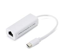 Junterone Carte réseau USB Type-C vers Rj45 100 m sans pilote convertisseur de carte réseau facile à installer et à utiliser