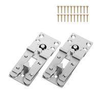Junterone Connecteurs de Canapé Sectionnels, Connecteurs de Canapé en Crocodile Épais et Emboîtables pour Créer Un Support Sectionnel (Lot de 4 + 40 Vis)