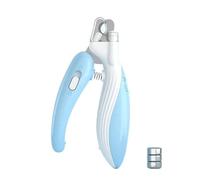 Junterone Coupe-Ongles pour Animaux Compagnie avec Lumière LED, Ciseaux Toilettage pour Griffes d'animaux Compagnie, Coupe-Ongles pour Chiens et, Petits Animaux, Bleu