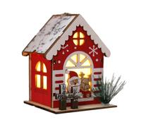 Junterone Décorer des Maisons en Bois à Noël Pendentif Décoratif pour Sapin de Noël Fournitures de Décoration de Noël A