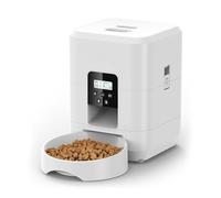 Junterone Distributeur Automatique de Nourriture pour Chat 2 L Distributeur Automatique de Nourriture pour Chat et Chien pour Dry Distributeur de Nourriture pour Chat à Minuterie (UE), A