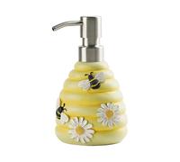 Junterone Distributeur de Savon en Forme D'Abeille, Pompe à Main Décorative, Distributeur de Savon Rechargeable, Récipient Liquide pour Distributeur de Shampooing et de Lotion, Nouveauté